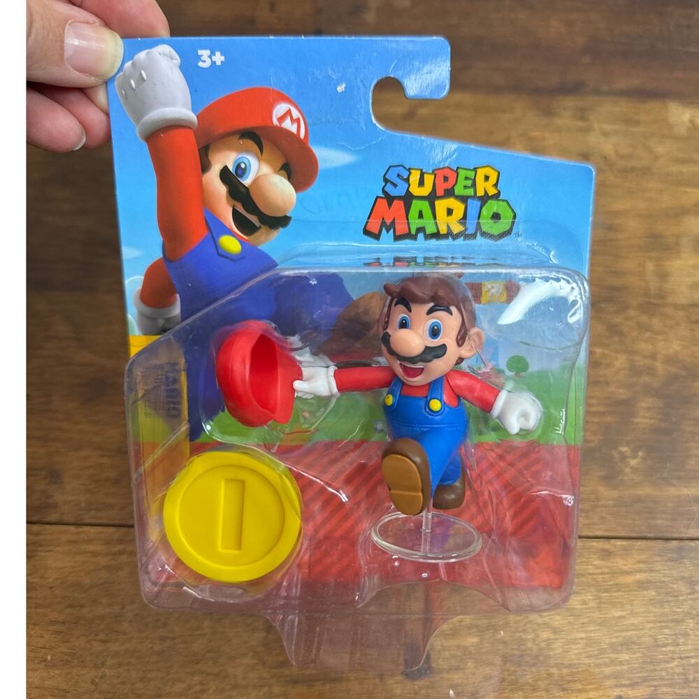 Super Mario With Coin Nintendo Jakks Action Figure - NEW Sealed Toy Collectible